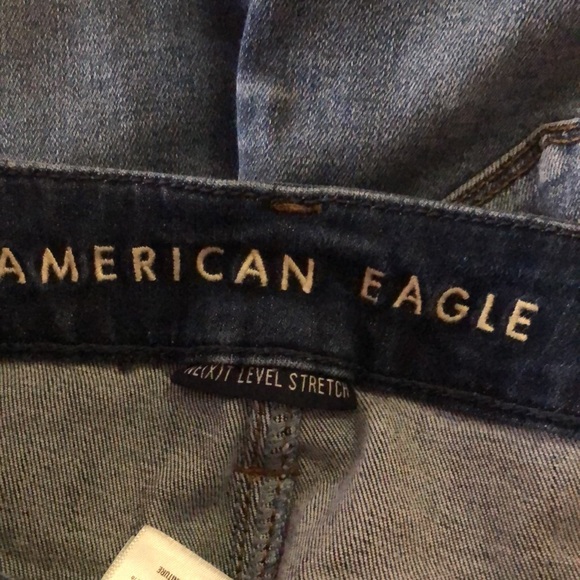 American eagle Next level stretch Jeans pants denim curvy high rise jegging 4 L - Picture 5 of 5